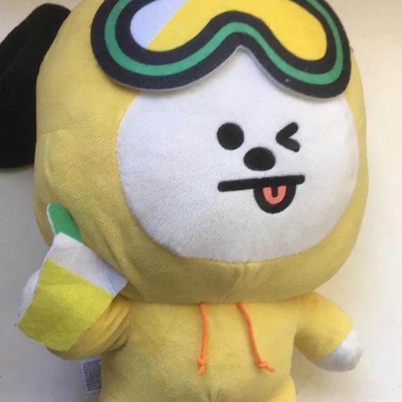 BT21 BTS Jimin Chimmy Large 12 inch Plush Summer Dolce Winking Goggles Soft Toy - Picture 4 of 4